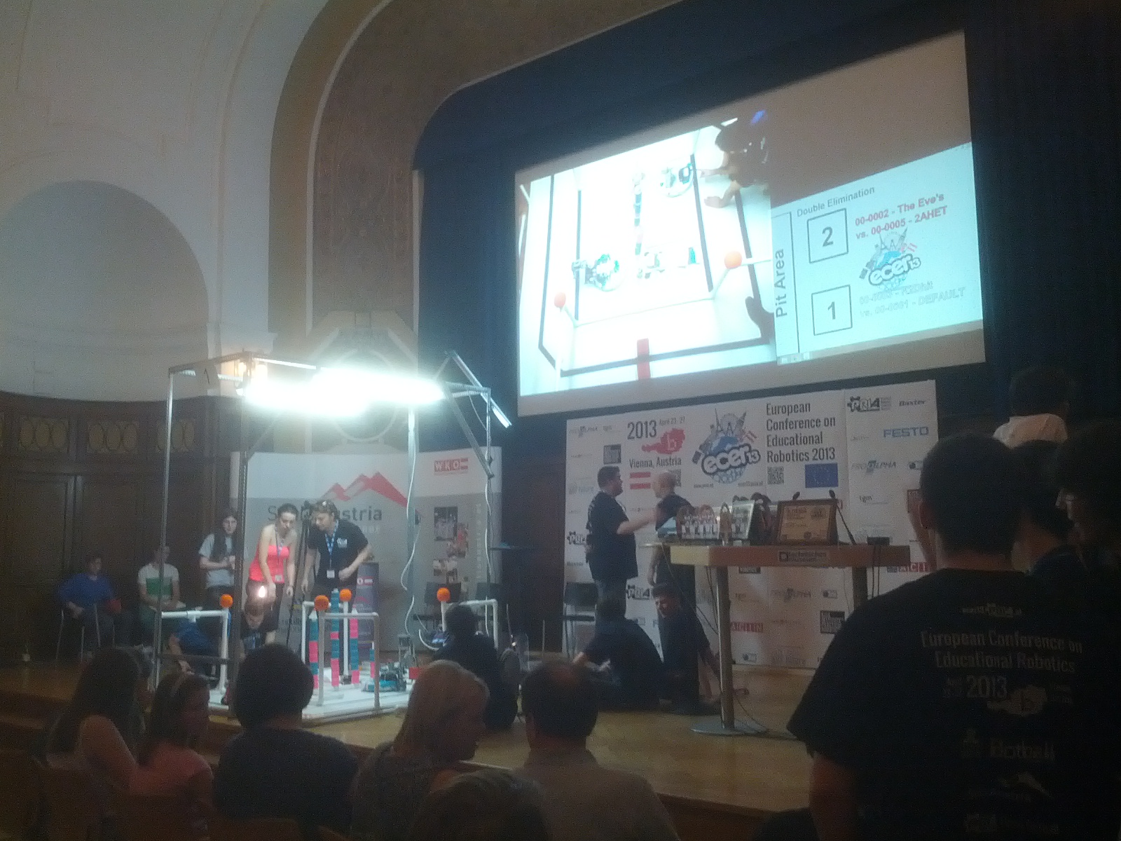 European Student Robotics Conference was running today. Botball competition! Its been too long since I've last seen my geeky species congregate in so great a number!