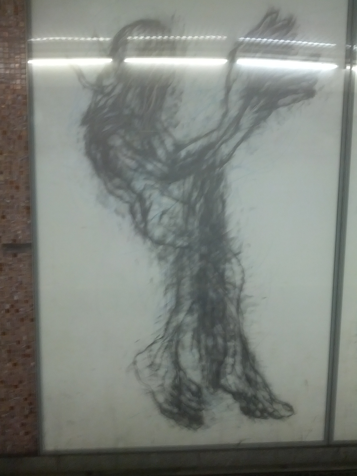 The Austrians are known for having an obsession with death. Drawings like these are common around the city, as are grotesque images and advertisements of cadavers and such.