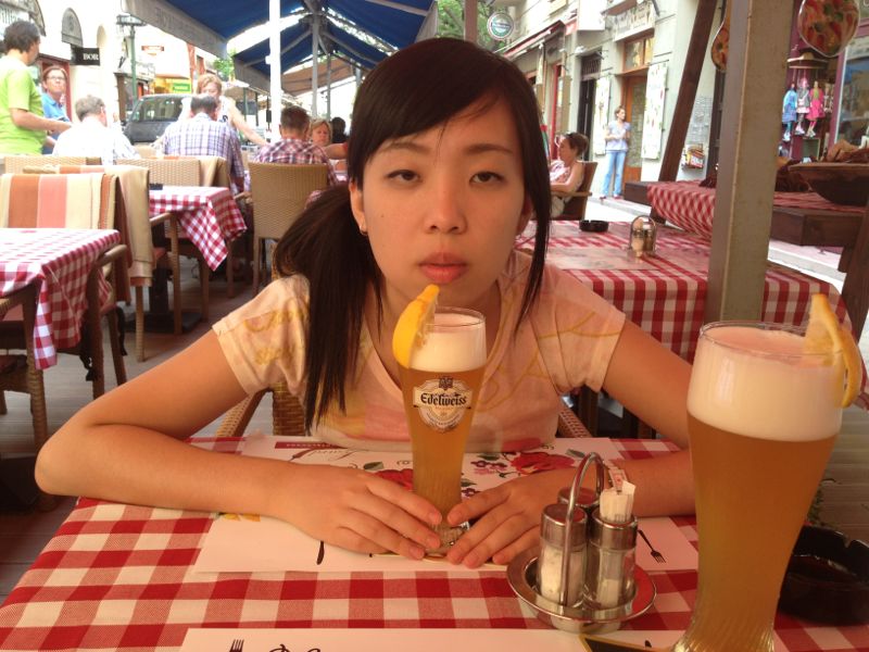 Steph's energetic face after the tour.