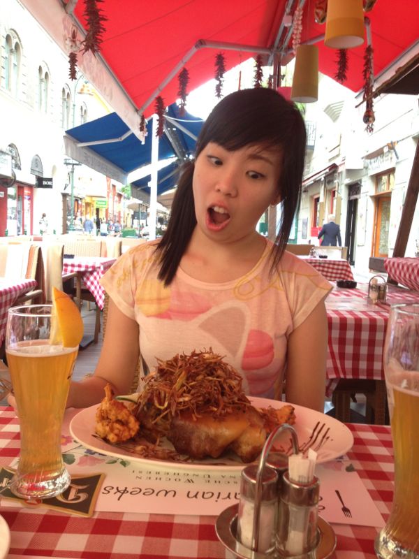 Steph's way-too-manly meal.