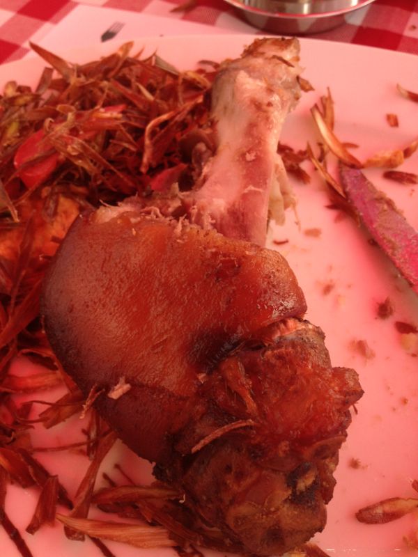 I think she managed to finish most of it, impressively enough.