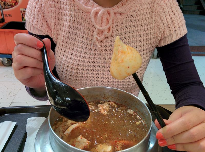 This is oyster soup? I can't remember. I don't think it was that good though.