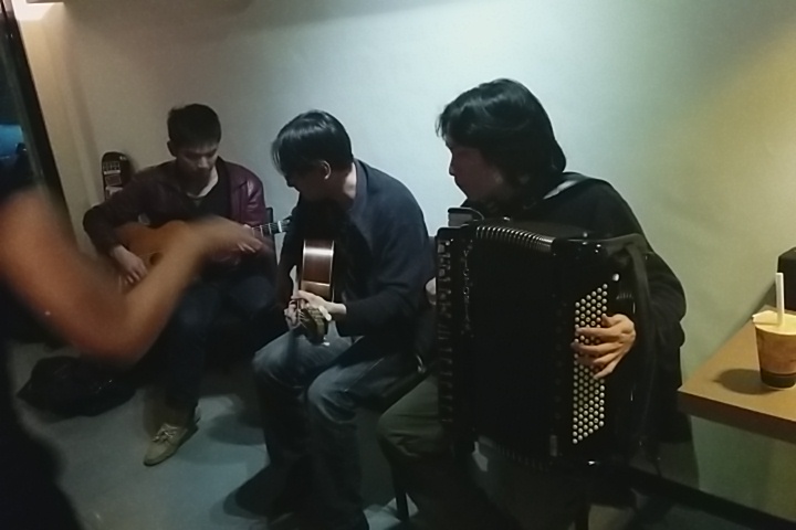 Rocking out to gypsy jazz!