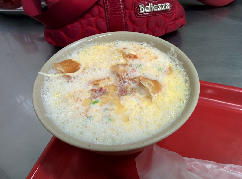 This soy milk wasn't as good. Salty and savoury with pickles