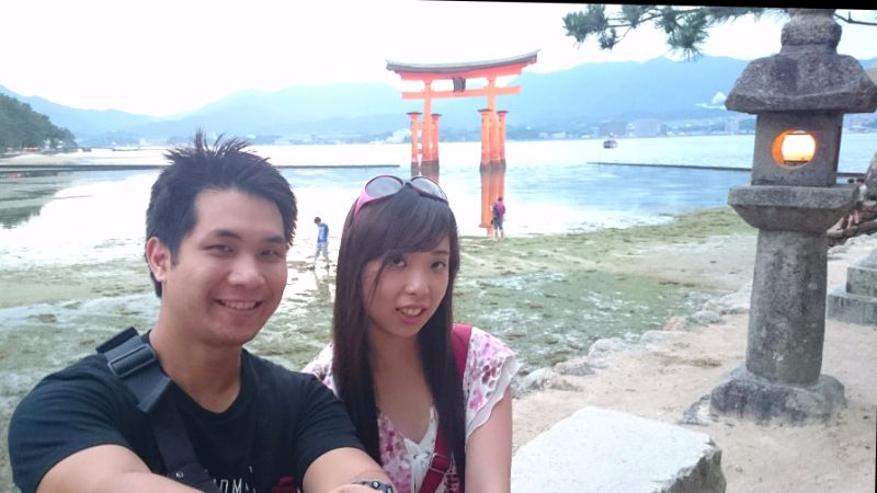 Torii and selfie