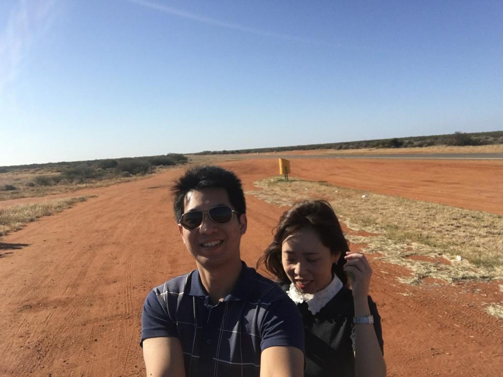 middle of nowhere selfie