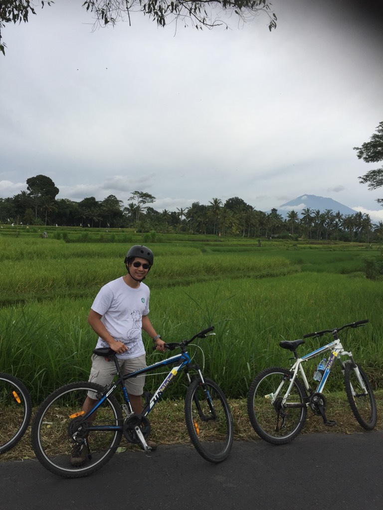 Me smiling in Steph's absence